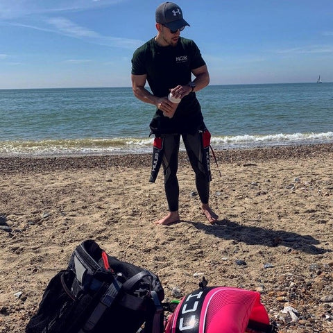 Nathan on beach